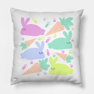 Cute Fluffy Bunnies Pillow