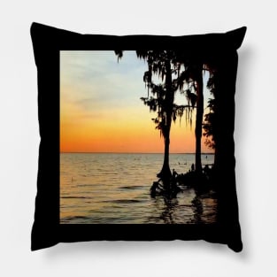 Sunrise On The Bayou Pillow