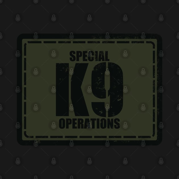 K9 Special Operations Subdued Patch (Distressed) by TCP