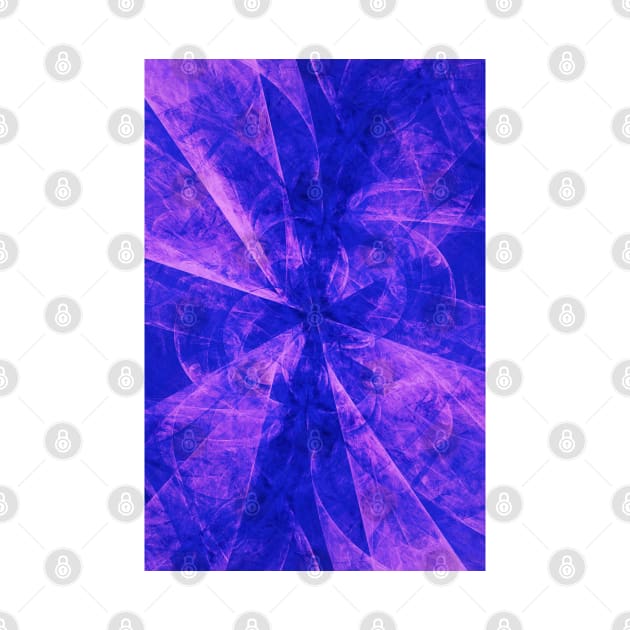 Super Blue and Violet Abstract Splash Burst Artwork by love-fi