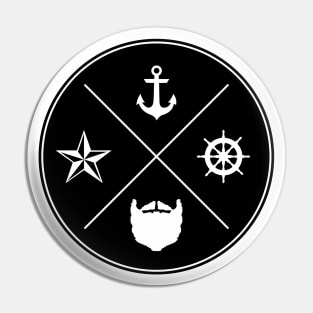 Beard Sailor Seal Pin