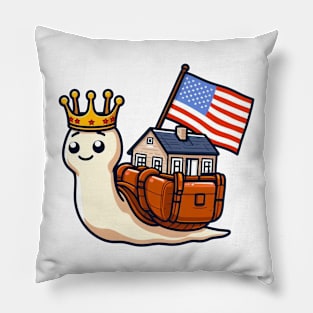 A Whimsical Tribute to American Culture in Cartoon Style T-Shirt T-Shirt Pillow