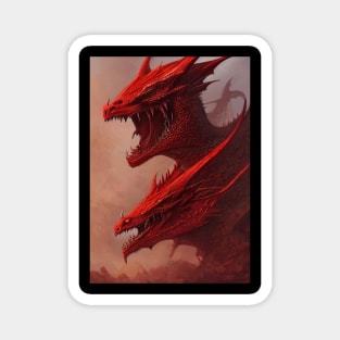 Ghidorah Red Dragon Magnet