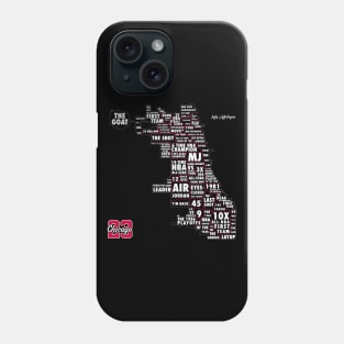 The Michael Jordan (Chicago) Map Phone Case