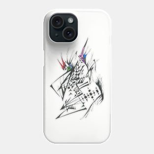 Orbit Unique Black White Colorful Abstract Art Phone Case