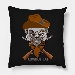 Cowboy Cat Halloween Cat Pillow