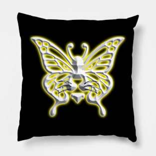 Wolf and butterfly 3d super soft blend drawing cute cool colorful Pillow