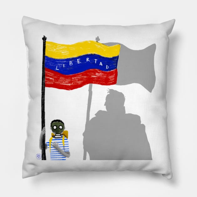 Pequeños libertadores Pillow by camdelafu