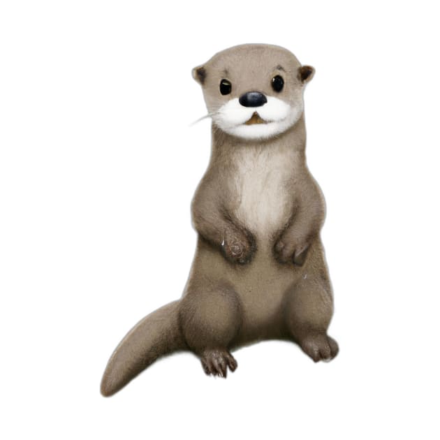 Cute Otter Drawing by Play Zoo