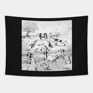 'Life on the Farm' Tapestry