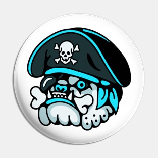 Pirate bulldog Pin