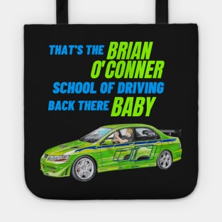 Brian O'Conner School of Driving { Fast and furious Paul walker's Evo } Tote