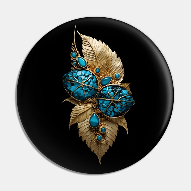 Gold Leaf Pin by Mistywisp