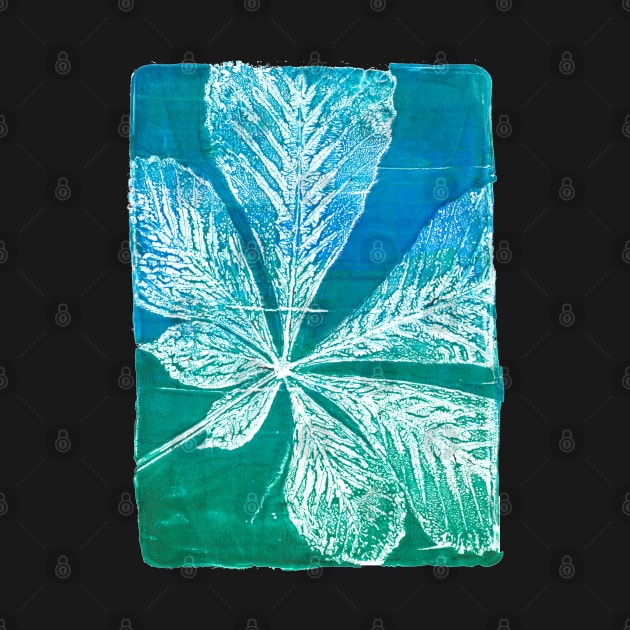 blue-green chestnut leaf by kobyakov