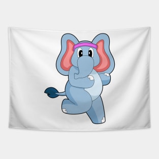 Elephant Runner Running Tapestry