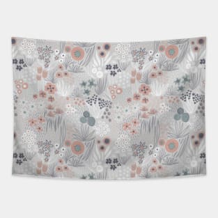 Winter Flower Field Tapestry