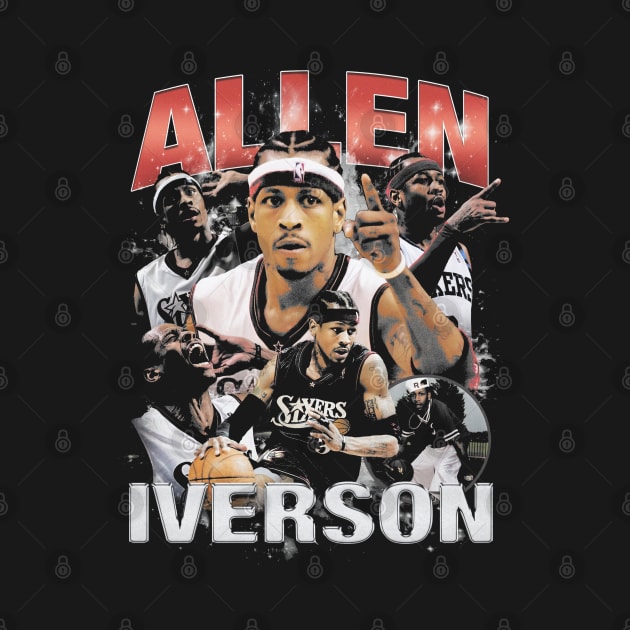 Allen Iverson Retro Collage by cjaylon000