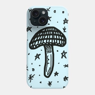 Mushroom sketch Phone Case