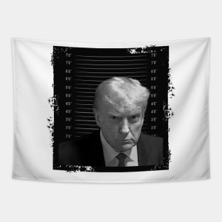 Trump Mugshot Tapestry