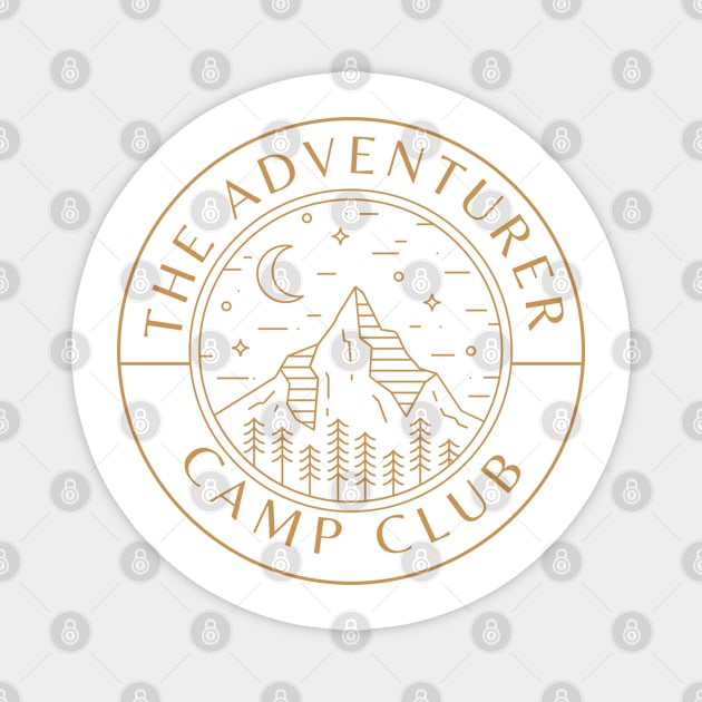 The Adventurer Camp Club Magnet by stickersbyjori