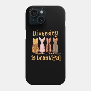 Diversity Is Beautiful | Gifts For Cat Lovers Phone Case