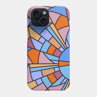 Art Deco Midcentury Vintage Stained Glass Mosaic Pattern Phone Case