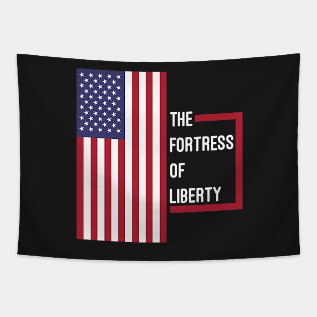 USA - The Fortress of Liberty Tapestry by enigmaart