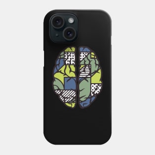 Abstract Brain Geometric Brain Shapes Phone Case