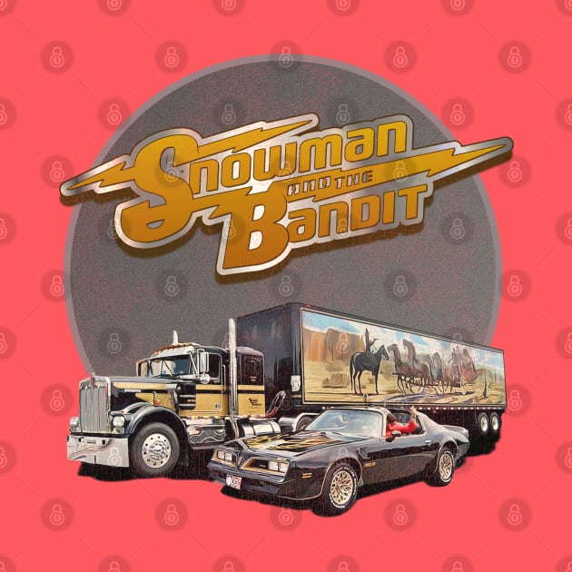 Snowman and the Bandit by darklordpug