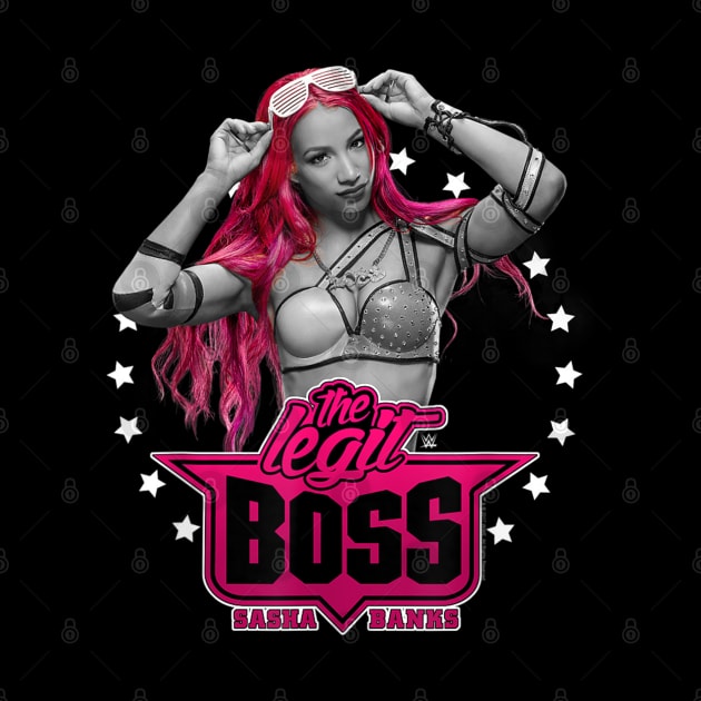 Sasha Banks Pink Hair by Holman