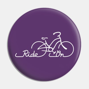 Ride On Bike Pin