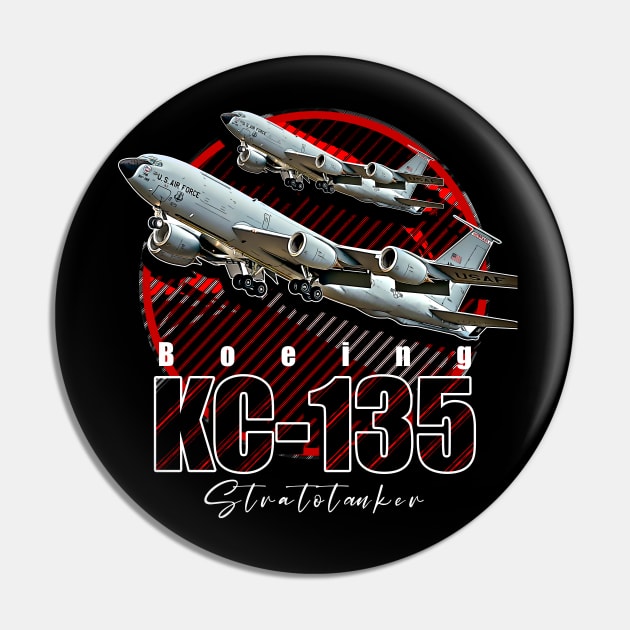 Boeing KC-135 Stratotanker Heavy Aircraft Pin by aeroloversclothing