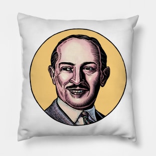 Ángel D'Agostino in Yellow Circle Pillow