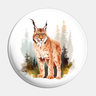 Eurasian Lynx Pin