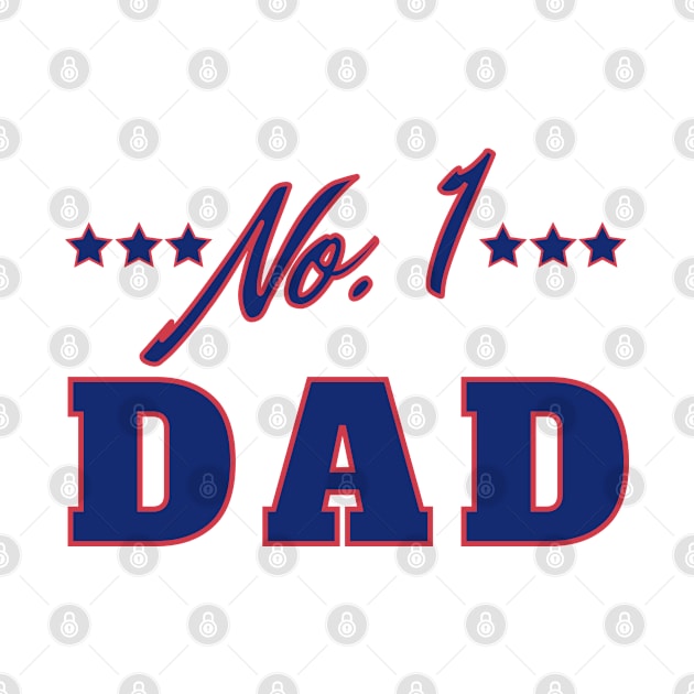 No 1 Dad. Funny Dad Life Quote. by That Cheeky Tee