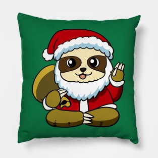 Santa Sloth Pillow