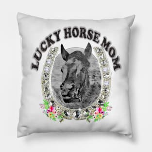 Lucky Horse Mom Pillow