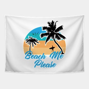 Beach Me Please Ocean Waves Tapestry