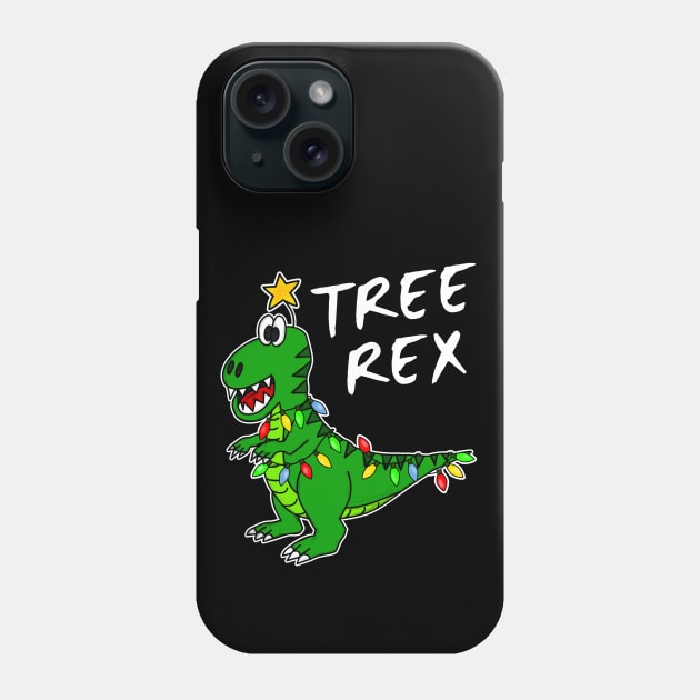 Tree Rex Christmas Tree Dinosaur T-Rex Xmas 2021 Phone Case by doodlerob