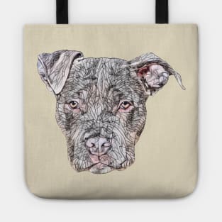 American Pit Bull Terrier Face Tote