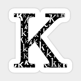 K Filled - Typography Magnet