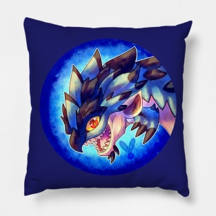 Huntable Monsters - Azure Rathalos Pillow