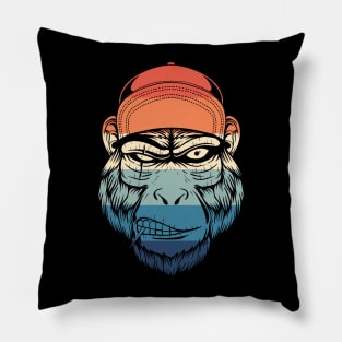 Vintage Tough Gorilla Pillow