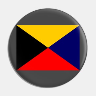 Nautical Flag Code - "I Require a Tug" Pin