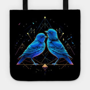 Geometric Birds Tote