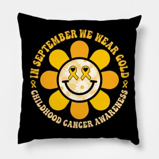 Childhood Cancer Awareness Warrior Fight Pillow