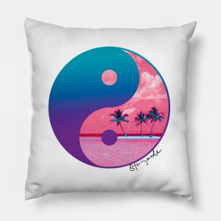 Tropical Yin Yang Pillow