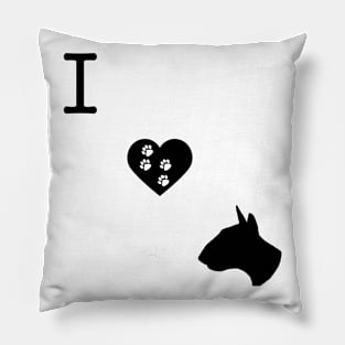 I LOVE BULL TERRIER Pillow