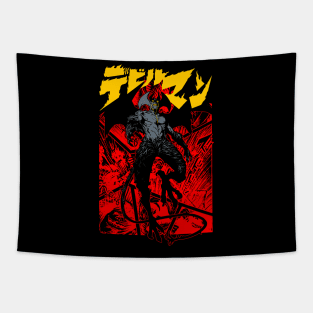 Debiruman rising (Collab with Dicky The Darkwraith) Tapestry