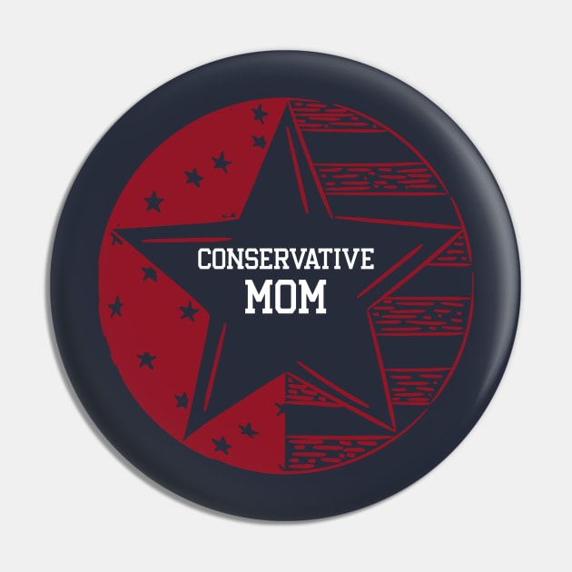 Conservative Mom Republican Holiday Shirt Pin by TeesByOlivia